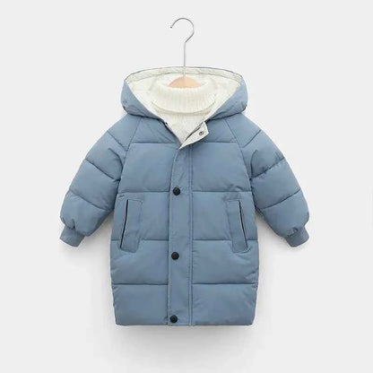 Kids Hooded Puffer Jacket, Thick Winter Cotton Coat for Boys &amp; Girls (1–10 Years)