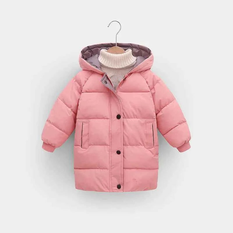 Kids Hooded Puffer Jacket, Thick Winter Cotton Coat for Boys &amp; Girls (1–10 Years)