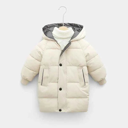 Kids Hooded Puffer Jacket, Thick Winter Cotton Coat for Boys &amp; Girls (1–10 Years)