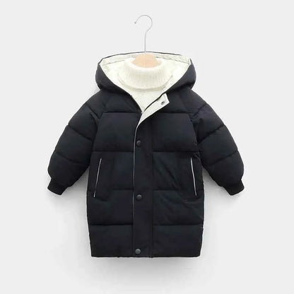 Kids Hooded Puffer Jacket, Thick Winter Cotton Coat for Boys &amp; Girls (1–10 Years)