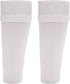 Kids Leg Sleeve Socks White Fits Over Calf Shin Pads Compression Sleeves for Football Training Running by Sock Stack