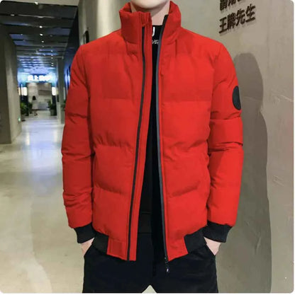 Men’s Cotton Winter Jacket – Warm Korean Style Puffer Coat