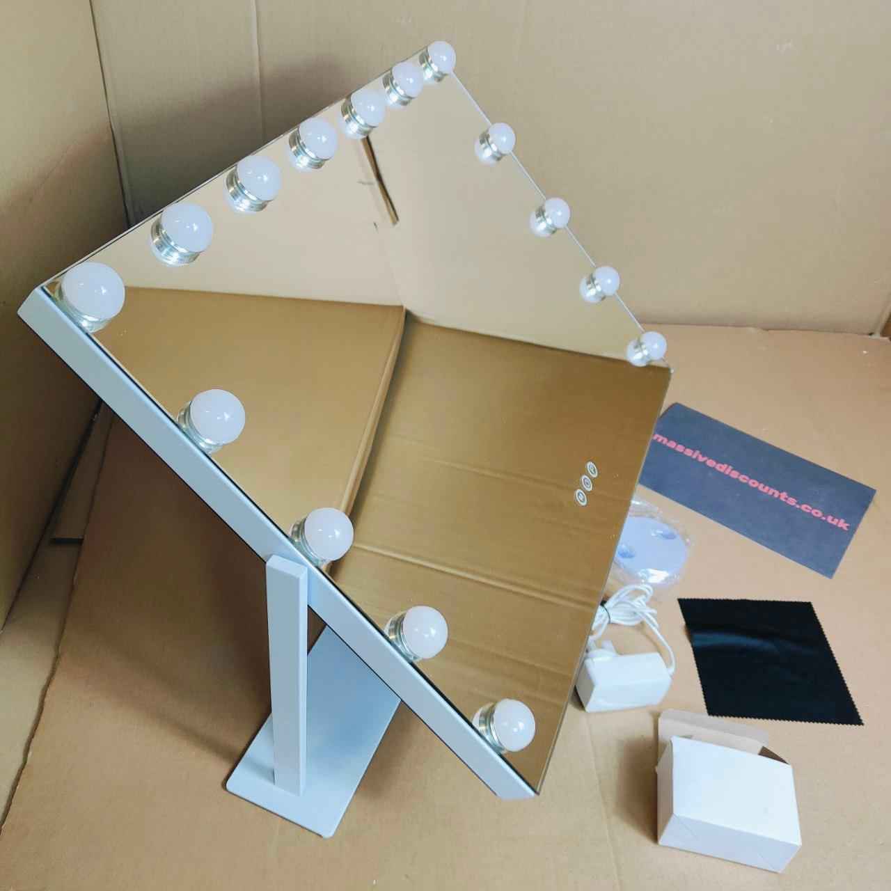 Makeup Mirror Hollywood Vanity Lights 360 Degree Rotation 23‘’x18&