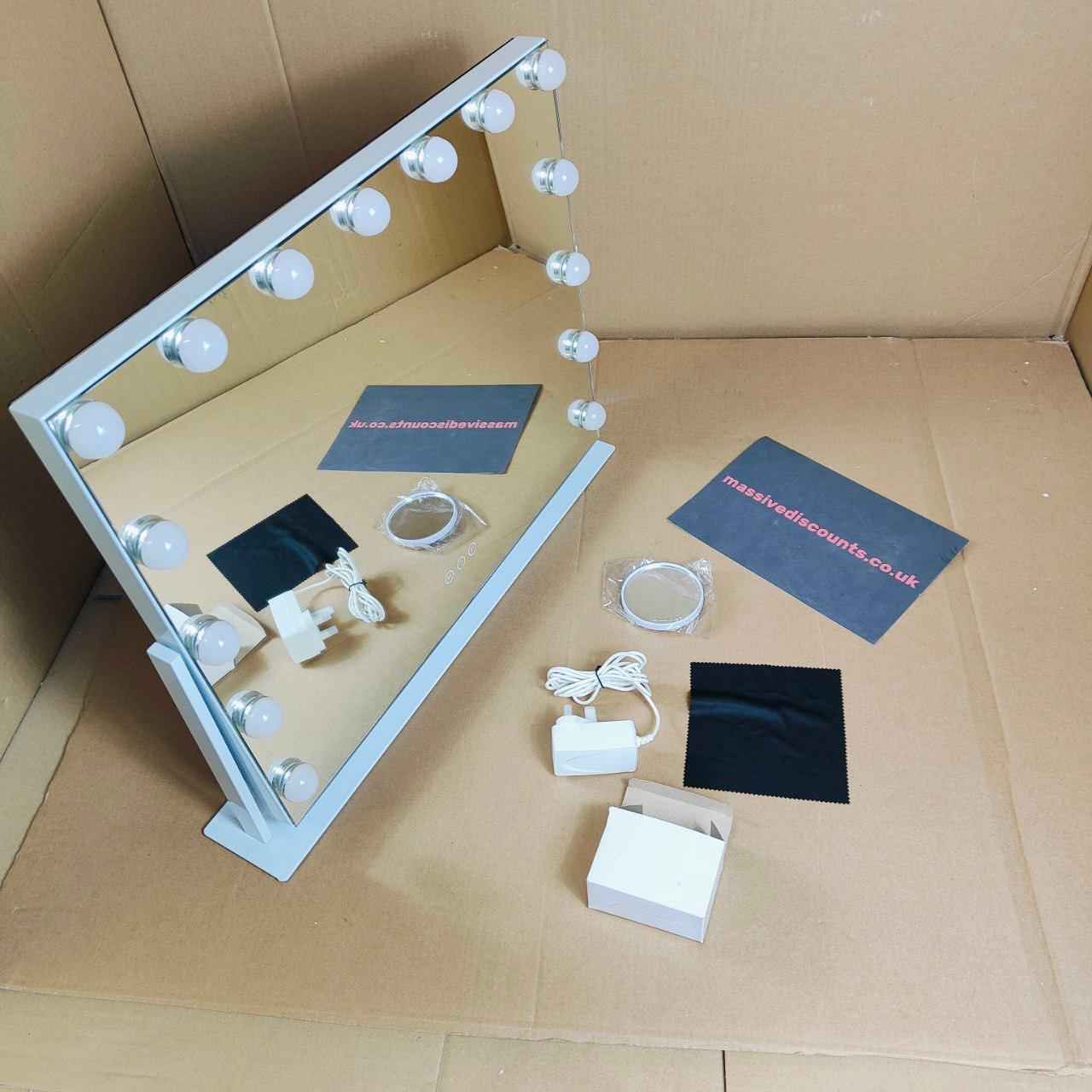Makeup Mirror Hollywood Vanity Lights 360 Degree Rotation 23‘’x18&