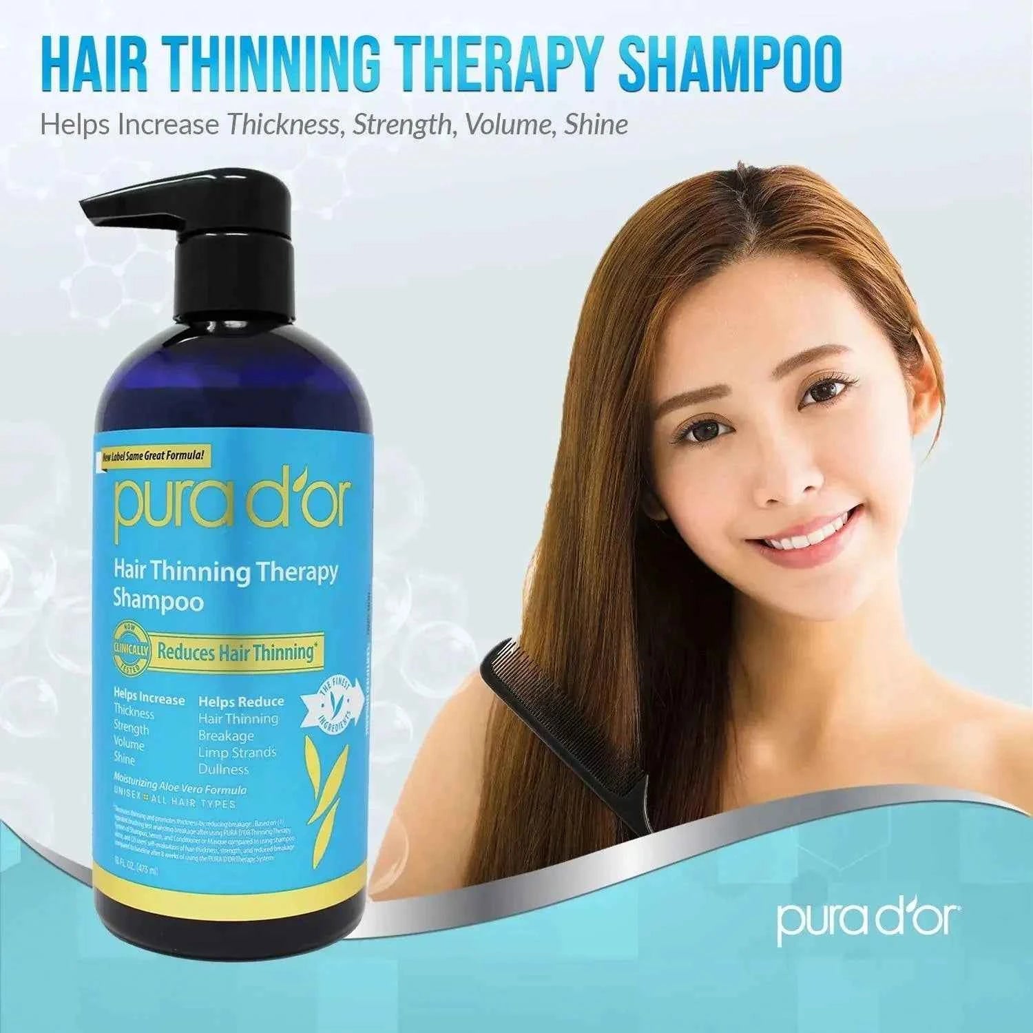 PURA D OR Shampoo for Hair Thinning Therapy