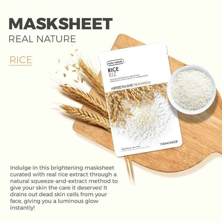 THE FACE SHOP Real Nature Face Mask with Rice Extract