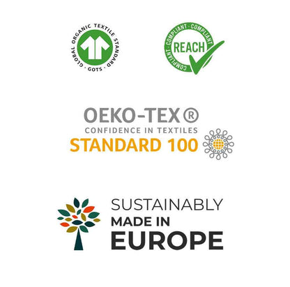 FORREST 3 Piece Reversible Cot Bed Set – Organic Cotton Baby Bedding - Meadowland